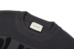 GUCCI X BALENCIAGA Jacquard KNIT JUMPER SWEATER