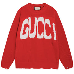 GUCCI X BALENCIAGA Jacquard KNIT JUMPER SWEATER