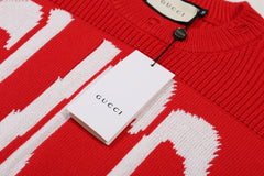 GUCCI X BALENCIAGA Jacquard KNIT JUMPER SWEATER