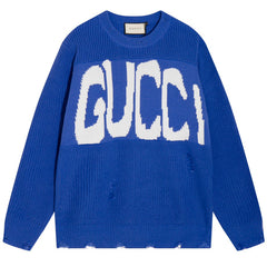 GUCCI X BALENCIAGA Jacquard KNIT JUMPER SWEATER