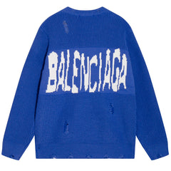 GUCCI X BALENCIAGA Jacquard KNIT JUMPER SWEATER