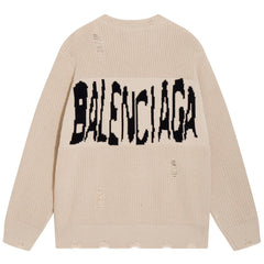 GUCCI X BALENCIAGA Jacquard KNIT JUMPER SWEATER