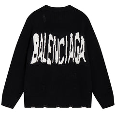 GUCCI X BALENCIAGA Jacquard KNIT JUMPER SWEATER