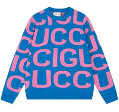 GUCCI LOGO Jacquard KNIT JUMPER SWEATER