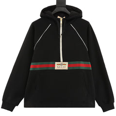 GUCCI Class Cotton Half Zipper HOODIE Oversized