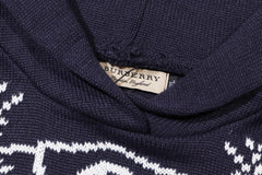 BURBERRY War Horse Wheat Knit Jumper Hooded SWEATER