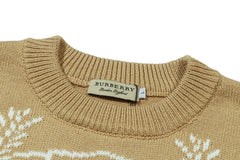 BURBERRY War Horse Wheat Knit Jumper SWEATER