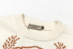 BURBERRY War Horse Wheat Knit Jumper SWEATER