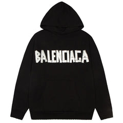 Balenciaga LOGO Print Hoodie Oversize