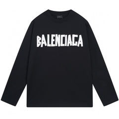 Balenciaga Tape Type Long Sleeve T-Shirt Oversized