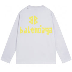 Balenciaga Tape Type Long Sleeve T-Shirt Oversized