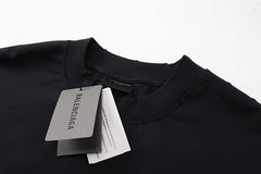 Balenciaga LOGO Distressed Long Sleeve T-Shirt Oversized