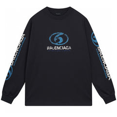 Balenciaga Distressed Long Sleeve T-Shirt Oversized