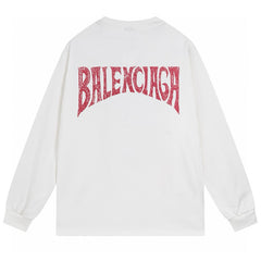 Balenciaga Distressed Long Sleeve T-Shirt Oversized