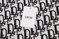 DIOR LOGO LETTER JACQUARD KNIT SWEATER