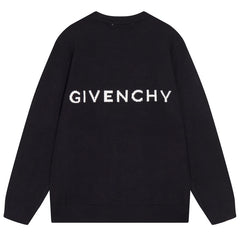 GIVENCHY Square Grid Classic Crew Neck KNIT SWEATER