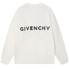 GIVENCHY Square Grid Classic Crew Neck KNIT SWEATER