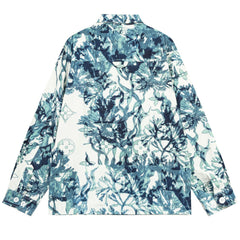 LOUIS VUITTON Coral Seaweed Print Denim Jacket