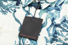 LOUIS VUITTON Coral Seaweed Print Denim Jacket