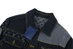 LOUIS VUITTON Classic Patchwork Jacquard Denim Jacket