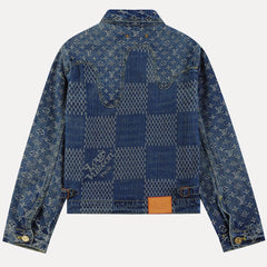 LOUIS VUITTON LOGO JACQUARD Denim Jacket