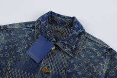 LOUIS VUITTON LOGO JACQUARD Denim Jacket