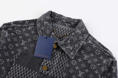 LOUIS VUITTON LOGO JACQUARD Denim Jacket