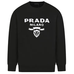 Prada Classic LOGO Embroidered Sweatshirt