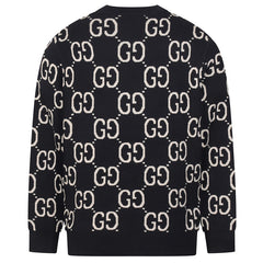 GUCCI GG LOGO Jacquard KNIT JUMPER SWEATER