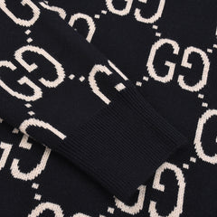 GUCCI GG LOGO Jacquard KNIT JUMPER SWEATER