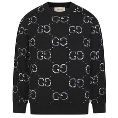 GUCCI GG LOGO Jacquard KNIT JUMPER SWEATER