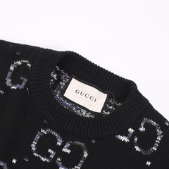 GUCCI GG LOGO Jacquard KNIT JUMPER SWEATER