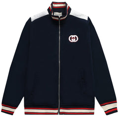 GUCCI Classic Striped Zipper Jacket