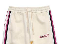 Gucci Classic Logo Embroidered Web Stripe Pants