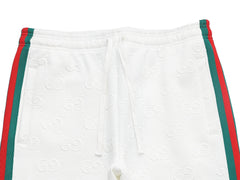 Gucci Classic GG Pattern Web Stripe Pants