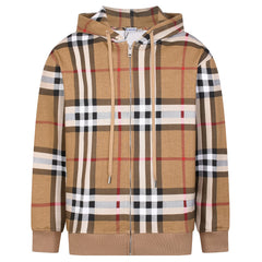 Burberry Check Zip Hooded Jacket