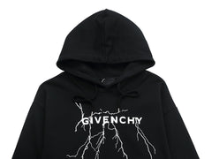 GIVENCHY Lightning Pattern Hoodie