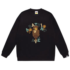 BAPE Ape Head Cartoon Baby Milo Print Sweatshirt