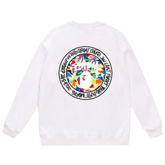 BAPE x Stussy Letter Print Crew Neck Sweatshirt