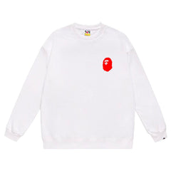 BAPE x Stussy Letter Print Crew Neck Sweatshirt