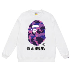 BAPE Ape Head Pattern Print Sweatshirt