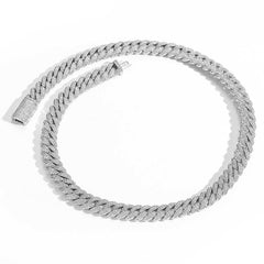 Men's Double Row Zircon Necklace #CHA084