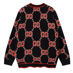 GUCCI GG COTTON CARDIGAN SWEATER