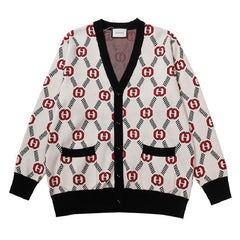 GUCCI GG COTTON CARDIGAN SWEATER