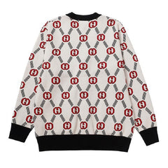 GUCCI GG COTTON CARDIGAN SWEATER