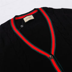 GUCCI COTTON CARDIGAN SWEATER