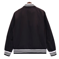 AMIRI Logo-Embroidered Appliquéd Satin-Twill Bomber Jacket