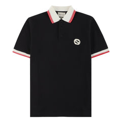 GUCCI GG Embroidery Logo Polo Shirt