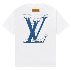 Louis Vuitton Snow Mountain Letter Print T-Shirt Oversized