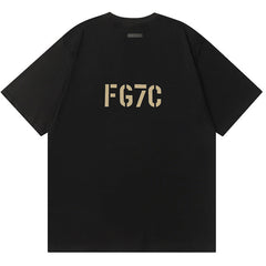 FEAR OF GOD Flocking FG7C letters T-Shirts